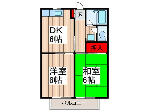 シティシャトレ美久仁の物件間取画像